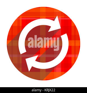 Laden rot Flachbild Symbol isoliert Stockfoto