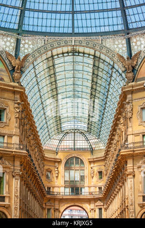 Detail im Inneren Galleria Vittorio Emanuele II, Mailand, Italien Stockfoto