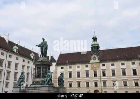 wien,hofburg,wiener hofburg,spätes Mittelalter,Denkmal,Kaiser franz I. Denkmal,offizielle Residenz Stockfoto