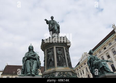 wien,hofburg,wiener hofburg,spätes Mittelalter,Denkmal,Kaiser franz I. Denkmal,offizielle Residenz Stockfoto