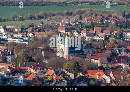 Blick über Gernrode harz Stockfoto