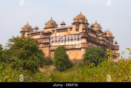 Orchha Palace, Madhya Pradesh. Auch buchstabiertes Orcha, berühmte Reiseziel in Indien. Stockfoto