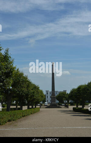 Obelisk in Putbus Stockfoto