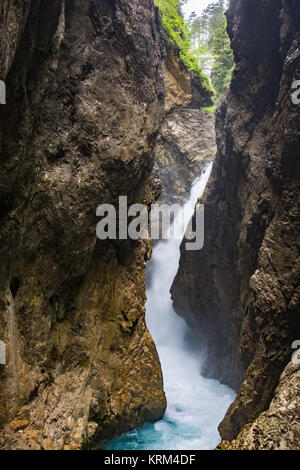 Wasserfall in der leutasch Schlucht Stockfoto