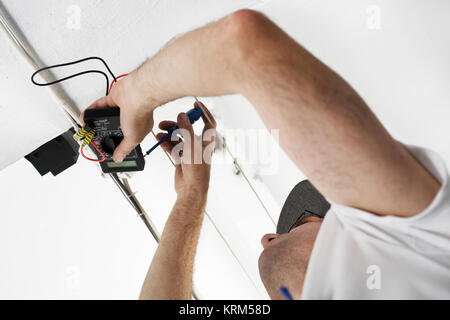 Elektrische Anlagen installiert Stockfoto