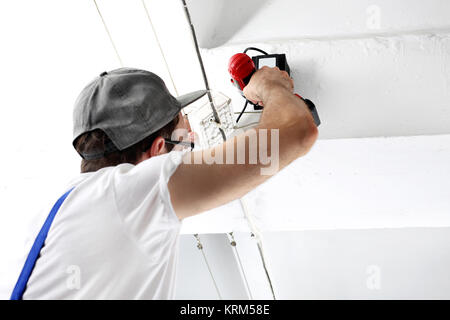 Elektrische Anlagen installiert Stockfoto