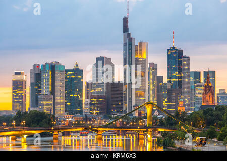 Deutschland Frankfurt skyline Stockfoto