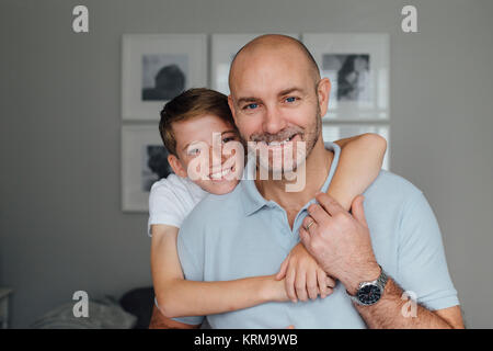 Vater und Sohn Stockfoto