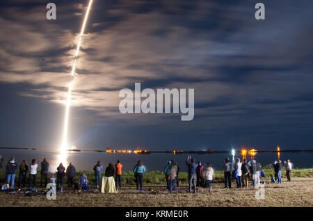 Cygnus Orbital ATK OA-6 auf einem ULA Atlas V Rakete startet von Pad 41 der Cape Canaveral Air Force Station (CCAFS). Cygnus CRS OA-6 Atlas V starten Stockfoto