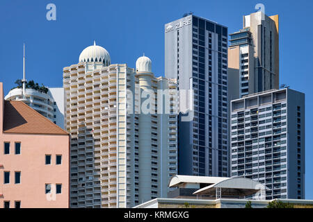 Moderne Architektur. Hohes Luxury Apartments und Eigentumswohnungen Pattaya Thailand, Südostasien Stockfoto