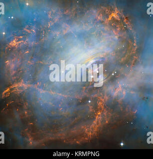 NASA's Hubble erfasst das schlagende Herz der Krebsnebel (28048044272) Stockfoto