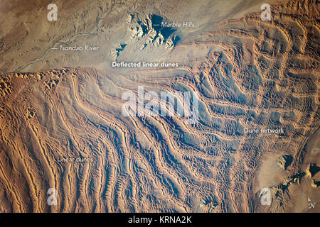 Lineare Dünen der Namib Sand Sea Stockfoto