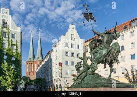 Nicelia quartal Berlin, ehemaligen Ostberlin, Nicolai Kirche Stockfoto