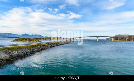 Sommaroy Brücke, Tromso, Norwegen Stockfoto