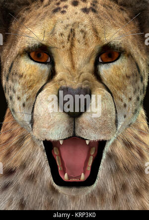 3D-Rendering Cheetah Stockfoto