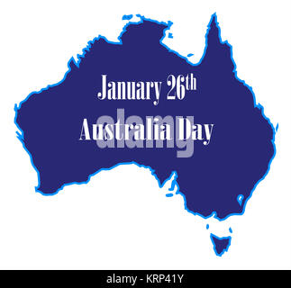 Januar 26 Australien Tag Stockfoto