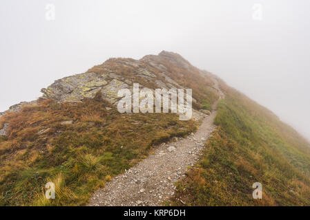 Wanderweg in den Bergen Stockfoto