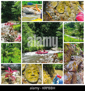 Rafting in den Canyon auf Balis mountain river, Indonesien Stockfoto