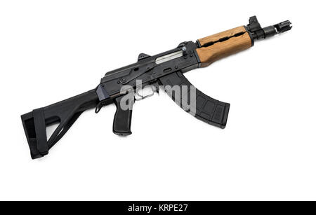 AK 47 Pistole mit der Strebe Stockfoto