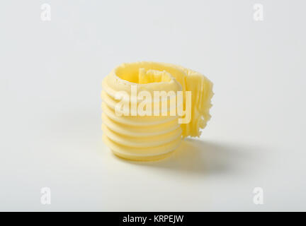 Frische Butter curl Stockfoto
