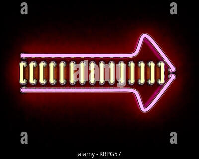 Heon Zeichen Pfeil Namensschild. 3D-Rendering Stockfoto