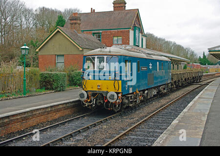 Klasse 73 Anzahl E 6043 Bluebell Railway Stockfoto