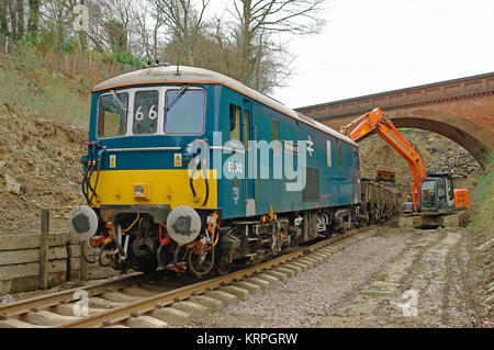 Klasse 73 Anzahl E 6043 Bluebell Railway Stockfoto