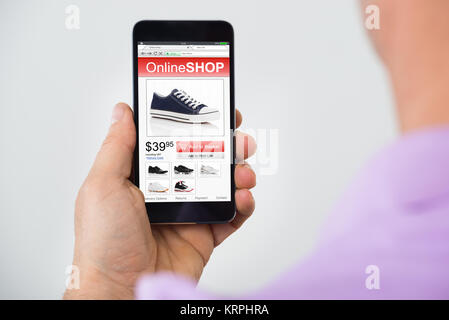 Person Hand Smartphone Übersicht Übersicht Formular Stockfoto