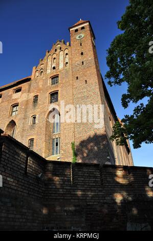 Gniew Burg, eine der bekanntesten Sehenswürdigkeiten in Pommern, Polen. Stockfoto