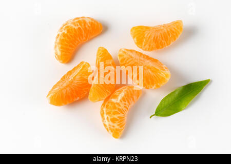 Geschälte Mandarine Segmente Stockfoto