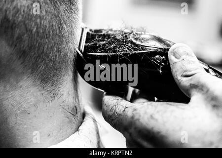 Traditionelle Friseur auf Kreta Stockfoto