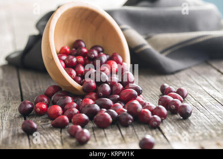 Die leckeren amerikanischen Preiselbeeren. Stockfoto