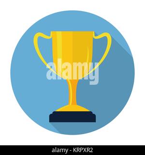 Vektor Trophy Cup Flachbild-Symbol Stock Vektor
