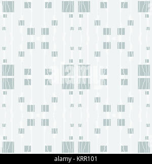 Abstrakte geometrische nahtlose Hintergrund. Regelmäßige Quadrate Muster grau mit Streifen und wiggly Linien in Weiß auf Hellgrau. Stockfoto
