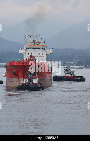 Bilder der Hafen und der Kopf in den Hafen von Vancouver, Kanada Stockfoto