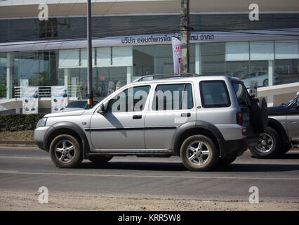 CHIANG MAI, THAILAND - 30. NOVEMBER 2017: Private SUV-Auto, Schwarz Land Rover Freelander 2. Foto bei radialen Straße Nr. 1001, nördlich von Chiang Mai City. Stockfoto