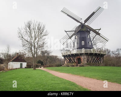Die alte Windmühle lottsmollan" in der kungsparken Park in Malmö, Schweden Stockfoto