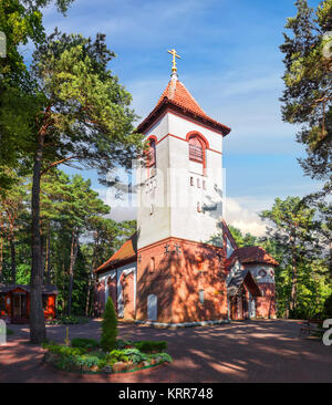 Tempel des Hl. Seraphim von Sarow. Swetlogorsk, Region Kaliningrad Stockfoto