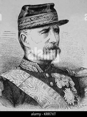 Patrice de Mac-mahon, Herzog von Magenta (1808-1893). Der französische General und Politiker. Gravur, 1883. Stockfoto