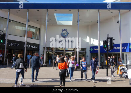 Hohe Chelmer Einkaufszentrum, Chelmsford, Essex, Großbritannien Stockfoto