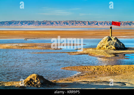 Chott el Djerid, eine endorheic Salt Lake in Tunesien Stockfoto