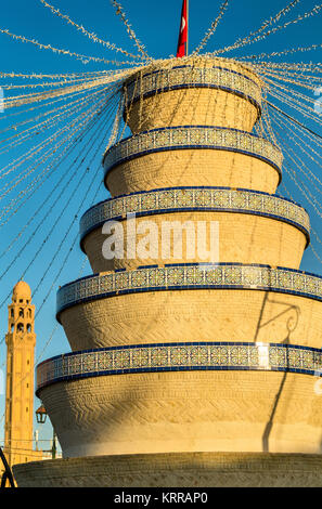 Gebäude in der Medina von Tozeur, Tunesien. Nordafrika Stockfoto