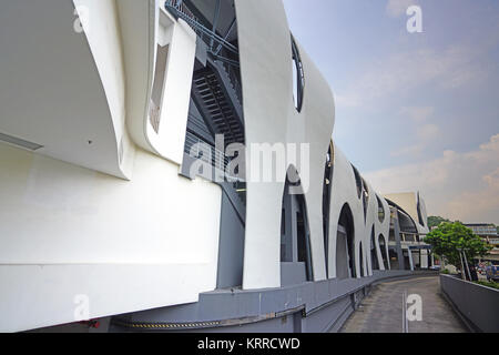 Anzeigen von Vivo City, dem größten Einkaufszentrum in Singapur. Stockfoto