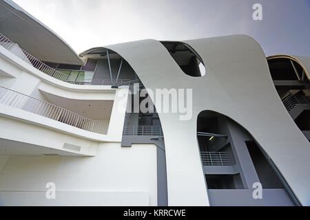 Anzeigen von Vivo City, dem größten Einkaufszentrum in Singapur. Stockfoto