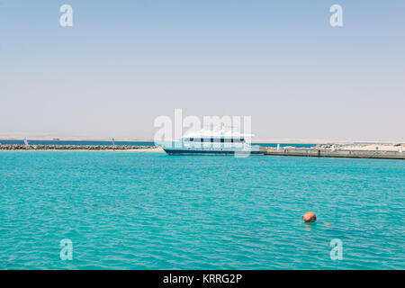 Yachten in der Somabay Marina, Soma Bay, Hurghada, Safaga, Ägypten. Stockfoto