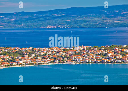 Insel Ciovo Antenne Panoramaaussicht Stockfoto