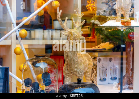 Weihnachtsmarkt in Brugge, Belgien. Stockfoto