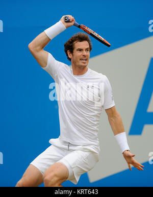 LONDON, ENGLAND - Juni 20: Andy Murray am Tag sechs der Aegon Meisterschaften am Queen's Club am 20. Juni 2015 in London, England. Personen: Andy Murray Stockfoto