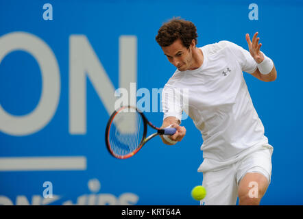 LONDON, ENGLAND - Juni 20: Andy Murray am Tag sechs der Aegon Meisterschaften am Queen's Club am 20. Juni 2015 in London, England. Personen: Andy Murray Stockfoto