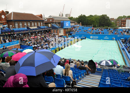 LONDON, ENGLAND - Juni 20: Atmosphäre am Tag sechs der Aegon Meisterschaften am Queen's Club am 20. Juni 2015 in London, England. Personen: Atmosphäre Stockfoto